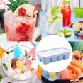 thumbnail image 1 of Bandejas de cubitos de hielo con tapa, reutilizables, para whisky, cócteles, licores, bebidas frías y jugos, 1 of 2