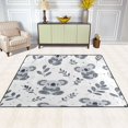 thumbnail image 3 of Ryvnso Cute Koala Leaves Area Floor Rugs Soft Non-Slip Large Mats Nursery Carpets 63" x 48", 3 of 7