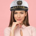 thumbnail image 5 of Sailor Hat Captain Hat for Party Decoration 2Pcs Costume Cosplay Accessory, 5 of 5