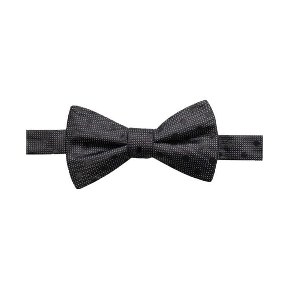 Ryan Seacrest Distinction Men’s Evans Dot Pre-Tied Silk Bow Tie (Black)