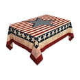 thumbnail image 2 of shyuyusa Nappe Carrée Réutilisable pour la Fête de l'Indépendance, Nappe en Tissu Résistant aux Plis pour Banquet Intérieur, Rassemblement Extérieur et Décoration de Salle à Manger des Fêtes, 2 of 6