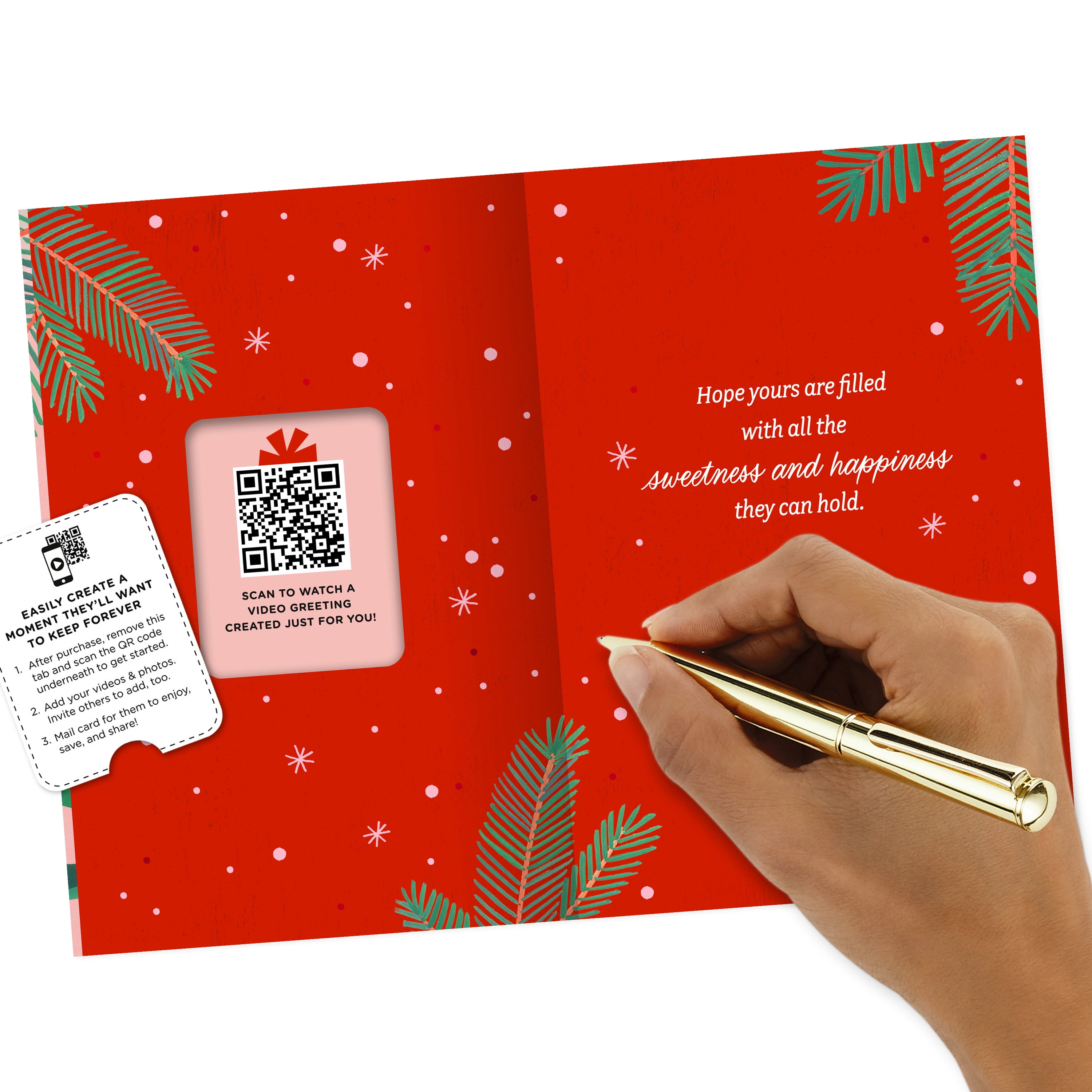 Hallmark Personalized Video Holiday Card, Hot Cocoa (Record Your Own Video Greeting)