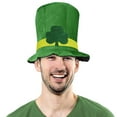thumbnail image 4 of Kaemgyyd 2 PC St Patricks Day Hat Trendy Patrick Party Green Top Hat with Beard St. Patrick's Day Accessories for Men and Women, 4 of 5