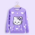 thumbnail image 5 of Hello Kitty cuello redondo de felpa engrosada dibujos animados niños suéter niñas suéter de algodón Otoño Invierno pulóver ropa de moda, 5 of 5