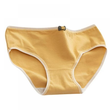 

1PCS New Fashion Bowknot Japanese Simple Girl Pure Cotton Underwear Female Mid-waist Sweet Student Briefs