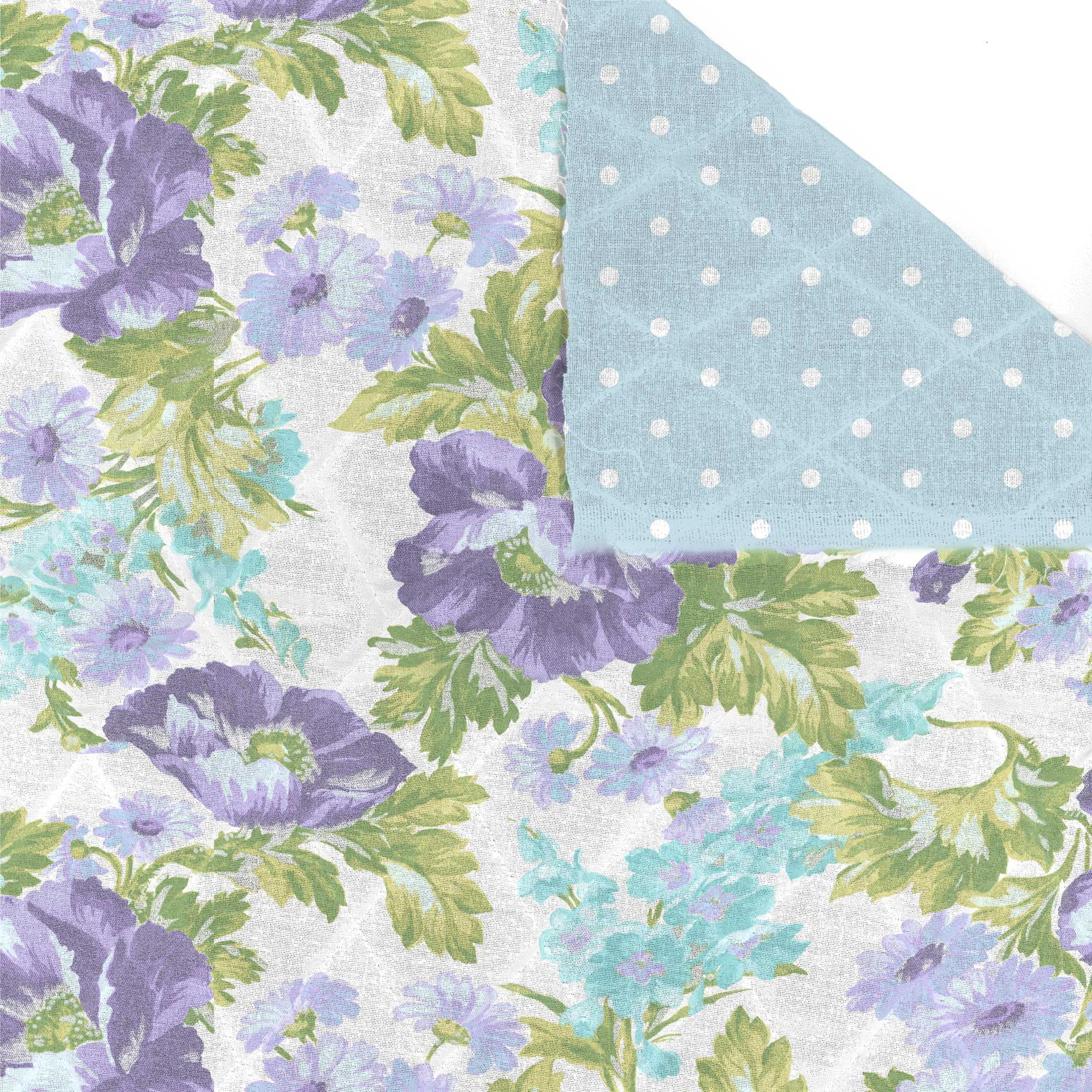 David Textiles Cotton Double Face Quilt Springtime Floral 42 Inches
