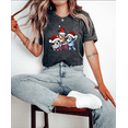 thumbnail image 2 of Moonlight Apparel Kids Christmas Cartoon Graphic T-Shirt Cute Holiday Santa Hat Tee Funny Holiday Family Matching Shirt Festive Cartoon Group Print, 2 of 6