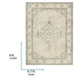 thumbnail image 3 of Livabliss x Becki Owens Lila Vintage Medallion Area Rug,6'7" x 9',Brown, 3 of 11