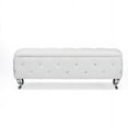 thumbnail image 2 of Baxton Studio Seine White Leather Contemporary Storage Ottoman, 2 of 4
