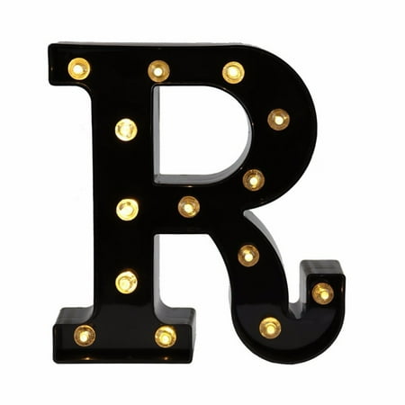 

Led Letter Lights New Design Light Up Black Letters For Events Wedding Party Birthday Home Bar Diy Decoration Letter R