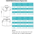 thumbnail image 5 of HEARTNICE Pajamas Set for Women, 2 Piece Soft Shorts Lounge Sets Short Sleeve Sleepwear Summer PJ(Dusty Pink,M), 5 of 7