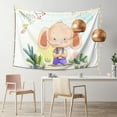 thumbnail image 2 of ZICANCN Funny Tapestry for Bedroom Aesthetic,Cartoon Elephant Plant Pattern Wall Tapestry for Living Room 60x40 Inches, 2 of 8
