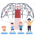 thumbnail image 5 of OLAKIDS 13FT Climbing Dome with Slide, Kids Outdoor Toys Jungle Gym Geometric Dome Climber, Steel Frame, Climb Structure Backyard Playground Center Equipment for Toddlers, 5 of 10