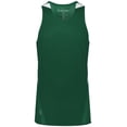 thumbnail image 2 of Holloway XL Youth PR Max Track Jersey Dark Green/White 221235, 2 of 5