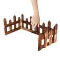 thumbnail image 3 of HORIALENCE 1 Set Brown Wood Fencing Anti-corrosive Decorative Outdoor Fence For Christmas, 3 of 7