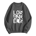 thumbnail image 2 of POINTERTECK Femmes Mode Sweat-Shirts Col Rond Pull Mignon Manches Longues Tops Sweat à Capuche, 2 of 3