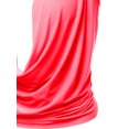 thumbnail image 4 of A2Y Women's Sexy Drape Front Deep V-Neck Cowl Neckline Halter Backless Party Club Top Neon Fuchsia 2XL, 4 of 6