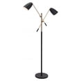 thumbnail image 1 of Zuo Tanner Floor Lamp - Matte Black & Brass, 1 of 5