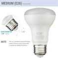 thumbnail image 4 of SHIQI-(6 Pack) 7W LED R20 Reflector 5000K Bright White Light Bulb (50W Equivalent), Dimmable, 525 Lumens, Standard E26 Base, BR20 LED Flood Light Bulbs., 4 of 4