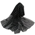 thumbnail image 2 of Lightweight Scarf, Duoif Silk Women 160*50Cm Simulation Print Wrap Dot Shawl Soft Scarf Scarves Long Scarf Scarf Shawl Black, 2 of 4