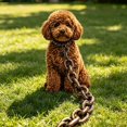thumbnail image 7 of Lightweight Faux Chain Pet Leash and Collar Set, Funny Giant Chain Style Plastic Dog Leash for Small Dogs and Cats, Novelty Pet Photo Prop, Costume Party Accessory, 7 of 7