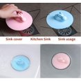 thumbnail image 4 of 3 Pcs Rabbit Shape Silicone Bathtub StopperRabbit Sink StopperBathtub Overflow Drain CoverShower Drain Flat Suction Cup CoverPink and Blue, 4 of 5