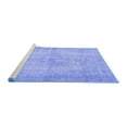 thumbnail image 2 of Ahgly Company Machine Washable Indoor Rectangle Abstract Blue Contemporary Area Rugs, 7' x 10', 2 of 4