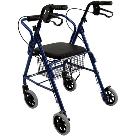 Karman Healthcare R-4100-BL 4 wheel Rollator-Blue