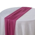 thumbnail image 6 of Efavormart 5PCS 22" x 72" Fushia Premium Chiffon Table Runner For Weddings Party Banquets Decor Fit Rectangle and Round Table, 6 of 10