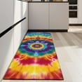 thumbnail image 4 of Colorful Rainbow Tie Dye Spiral Pattern Kitchen Rug Mat,Kitchen Runner Rugs Non Skid Washable,Decorative Kitchen Floor Mats for Kitchen,Sink,Laundry,17"X47", 4 of 5