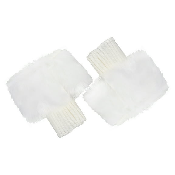 Fur Boots Winter Socks Winter Shoe Covers Boot Covers European and American White Cotton Plush Women's Miss