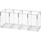 thumbnail image 1 of Portalápices acrílico con 4 compartimentos, taza organizadora de lápices transparente para almacenamiento de accesorios de escritorio en la encimera Namotu WRST-223, 1 of 6