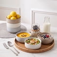 thumbnail image 3 of Vesteel Ceramic Bowls Set of 6, 18oz Stoneware Soup Bowls for Home Kitchen, Porcelain Bowl for Soup Pasta Salad Oatmeal, Microwave, Dishwasher and Freezer Safe, Multi-color, 3 of 8