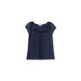 thumbnail image 1 of Aeropostale - Camiseta adornada con detalle de encaje para mujer, azul, talla mediana, 1 of 2
