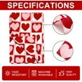 thumbnail image 7 of Valentine''s Day Rectangle Tablecloth Red Pink Hearts Plaids Fabric Table Cloth Washable Love Heart Table Cover for Wedding Anniversary, 60 x 84 Inch, 7 of 7