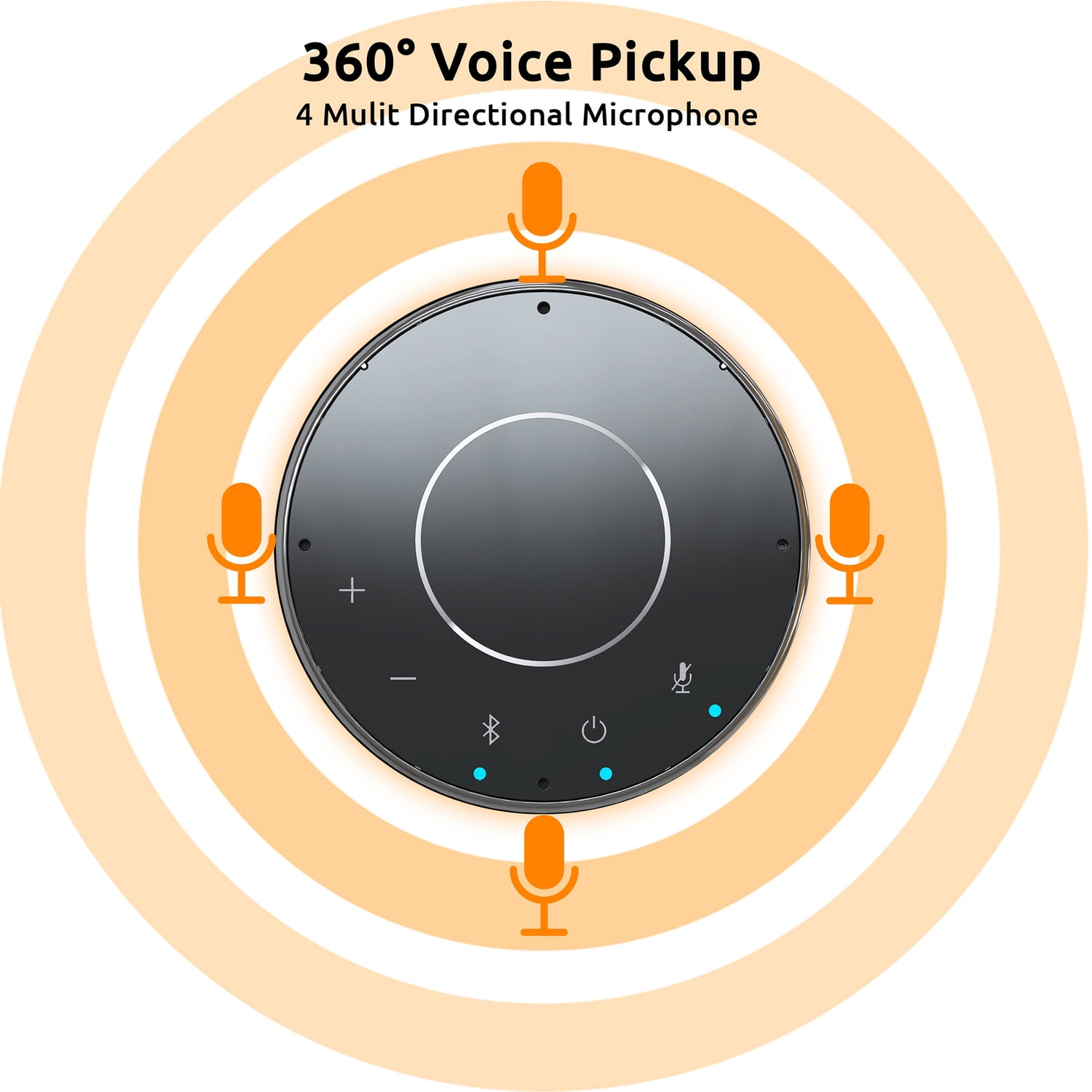 Toucan S100 Connect Conference Speaker, Black