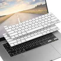 Insten 2 Pack Keyboard Cover Protector Compatible with 2020 Macbook Pro 13", Ultra Thin Silicone Skin, Tactile Feeling, Anti-Dust, White