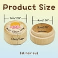 thumbnail image 2 of First Haircut Keepsake Wooden Baby Boy Hair Box First Haircut Keepsake Cute Boy Hair Container Box to Keep the Childhood Memory for Baby Shower Birthday Gift Present, 2 of 9
