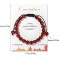 thumbnail image 2 of Crystal Bracelet for Women 8mm Natural Stone Crystal Beaded Bracelets Adjustable Handmade Gemstone Bracelet Healing Jewelry Mother's Day Gifts for Women, 2 of 6