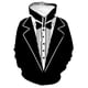 thumbnail image 2 of Sudadera con capucha de traje falso divertida con estampado 3D para hombre, esmoquin con patrón de pajarita, sudaderas casuales de manga larga para cosplay, sudaderas con capucha de calle, 2 of 5