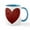 White/Blue Inside, variant on CafePress - Diamond Plate Heart Mug - 11 oz Ceramic Mug - Novelty Coffee Tea Cup