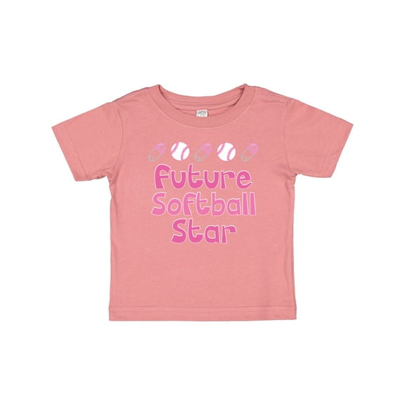 Inktastic Future Softball Star Girls Baby T-Shirt