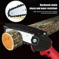 thumbnail image 4 of Mini Tronçonneuse Électrique 24V au Lithium Rechargeable Sans Fil pour le Travail du Bois, la Coupe et l'Élagage, Outil pour Jardin (Rouge), 4 of 5