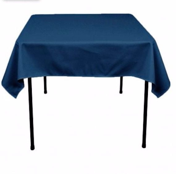10 Tablecloths 54"x54" Square 100% Polyester 23 Colors Made in USA Table Overlay 
