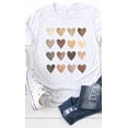 thumbnail image 4 of Neutral Heart Grid Graphic Tee T-Shirt, 4 of 6