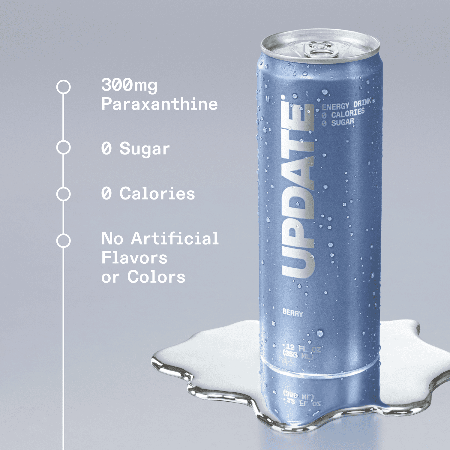 UPDATE Zero Sugar Energy Drink, Berry, 12 fl oz Can