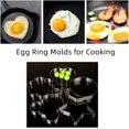 thumbnail image 4 of moldes para tortillas con forma de anillo de huevo, creativos moldes para cocinar tortillas de acero inoxidable, herramientas de cocina antiadherentes, 4 of 5