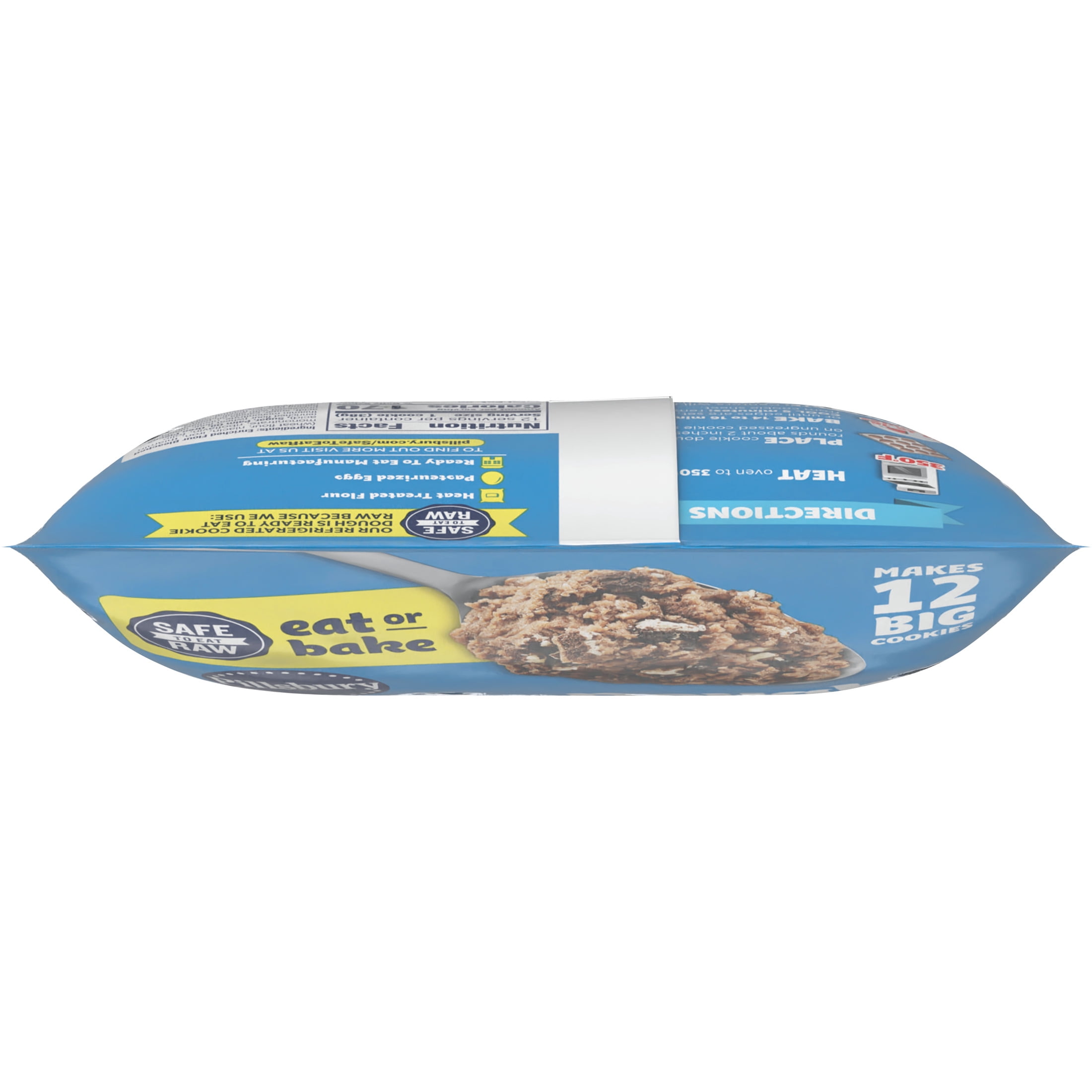 Pillsbury Refrigerated Cookie Dough Made with OREO Pieces, Makes 12 Big Cookies, 16 oz