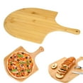 thumbnail image 3 of Lloopyting 1*Pizza Shovel Clearance！ Pizza Pan Cookie Sheets For Baking，Smooth Pizza Peel Pizza Peel Wooden Long Handle Nonstick Food Grade Hangable Pizza Cutting Board Vegetable Cake Dessert Serving, 3 of 9