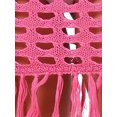 thumbnail image 5 of INSPIRE CHIC Crochet Skirt for Women Tassel Mesh Cover Up Skirts Drawstring Beach Skirt M Hot Pink, 5 of 6